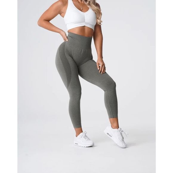 NVGTN Pants - NVGTN Contour Seamless Leggings Light Gray Size S